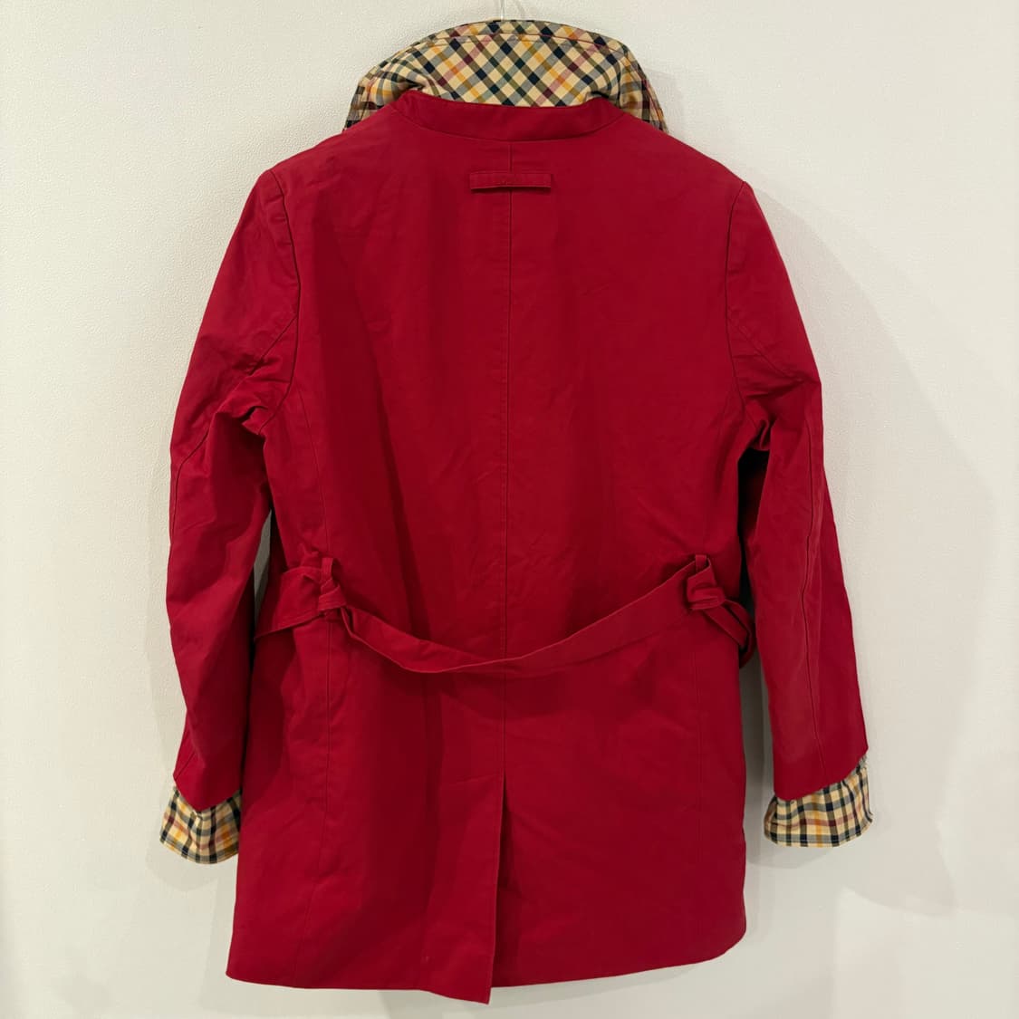 닥스 레드 체크 안감 코트 95 상품이미지6