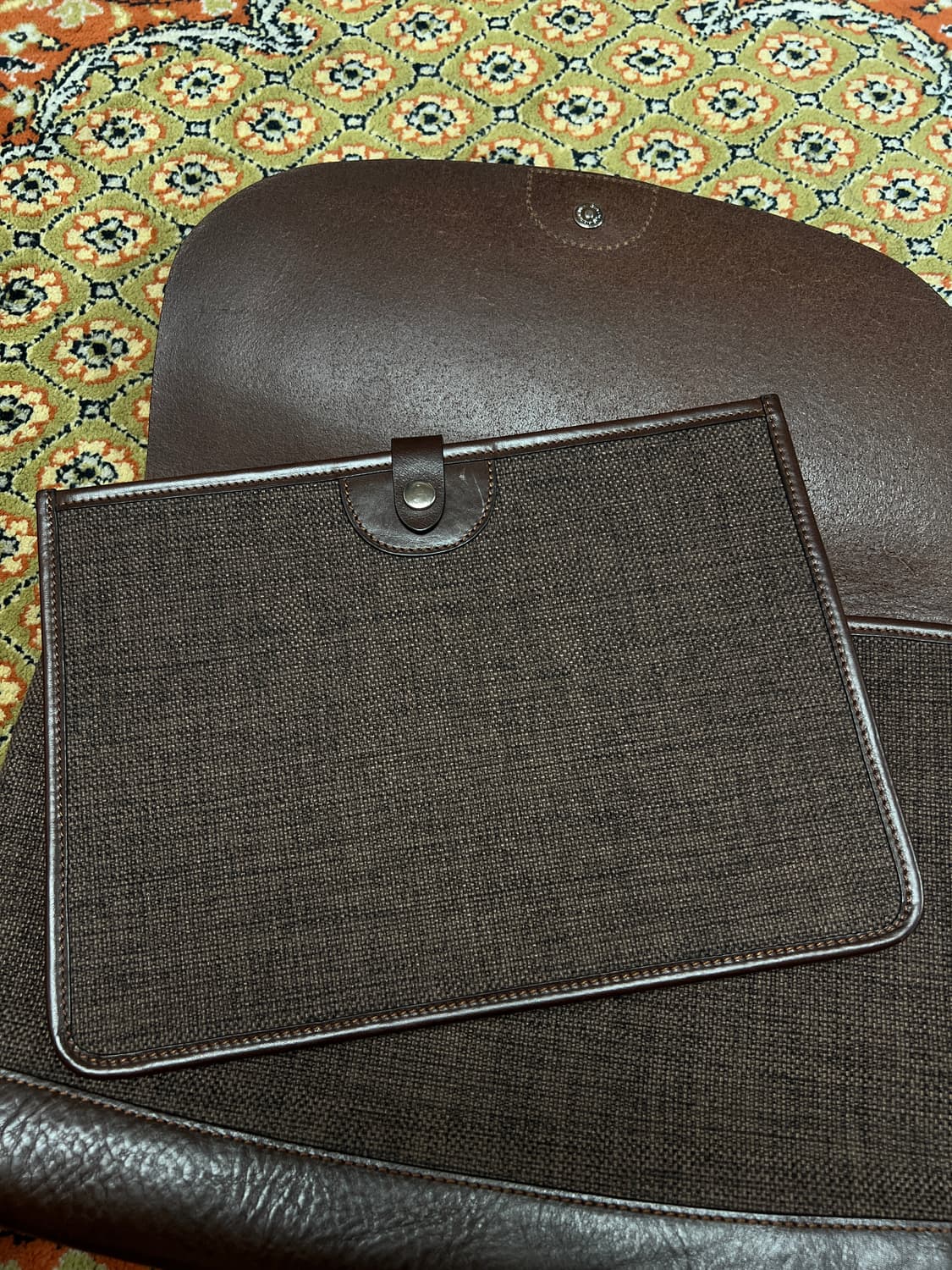 [FREE] 헤비츠(Hevitz) 가죽 캔버스 콤비 숄더백 상품이미지4