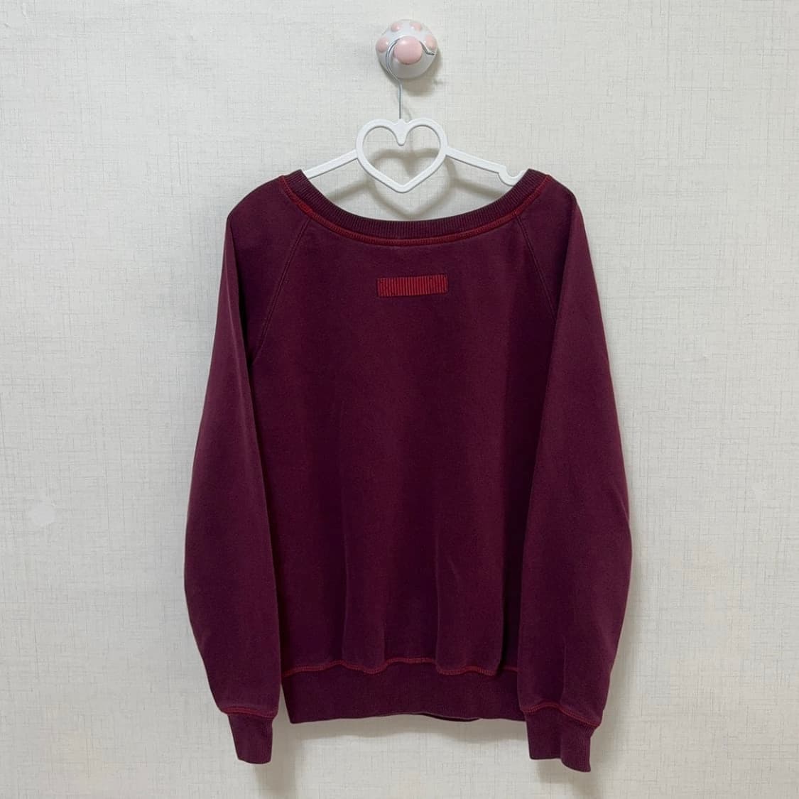 빈티지 아디다스 버건디 맨투맨 상품이미지2