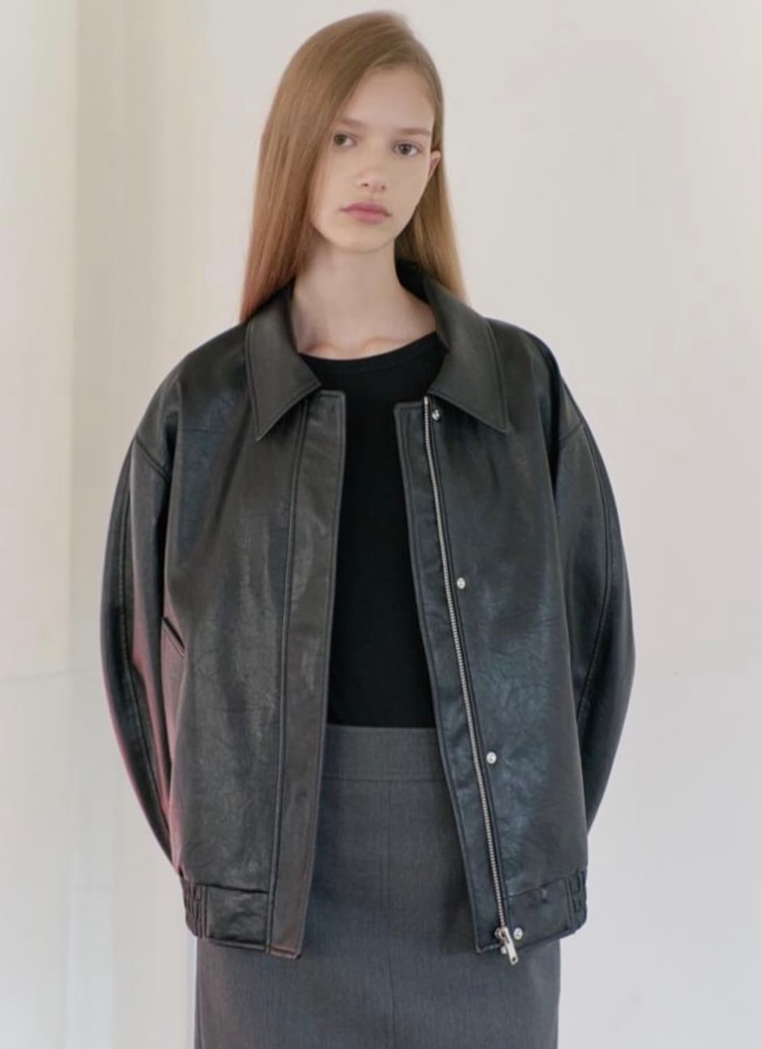 닐바이피 leather zip-up blouson jacket  상품이미지1