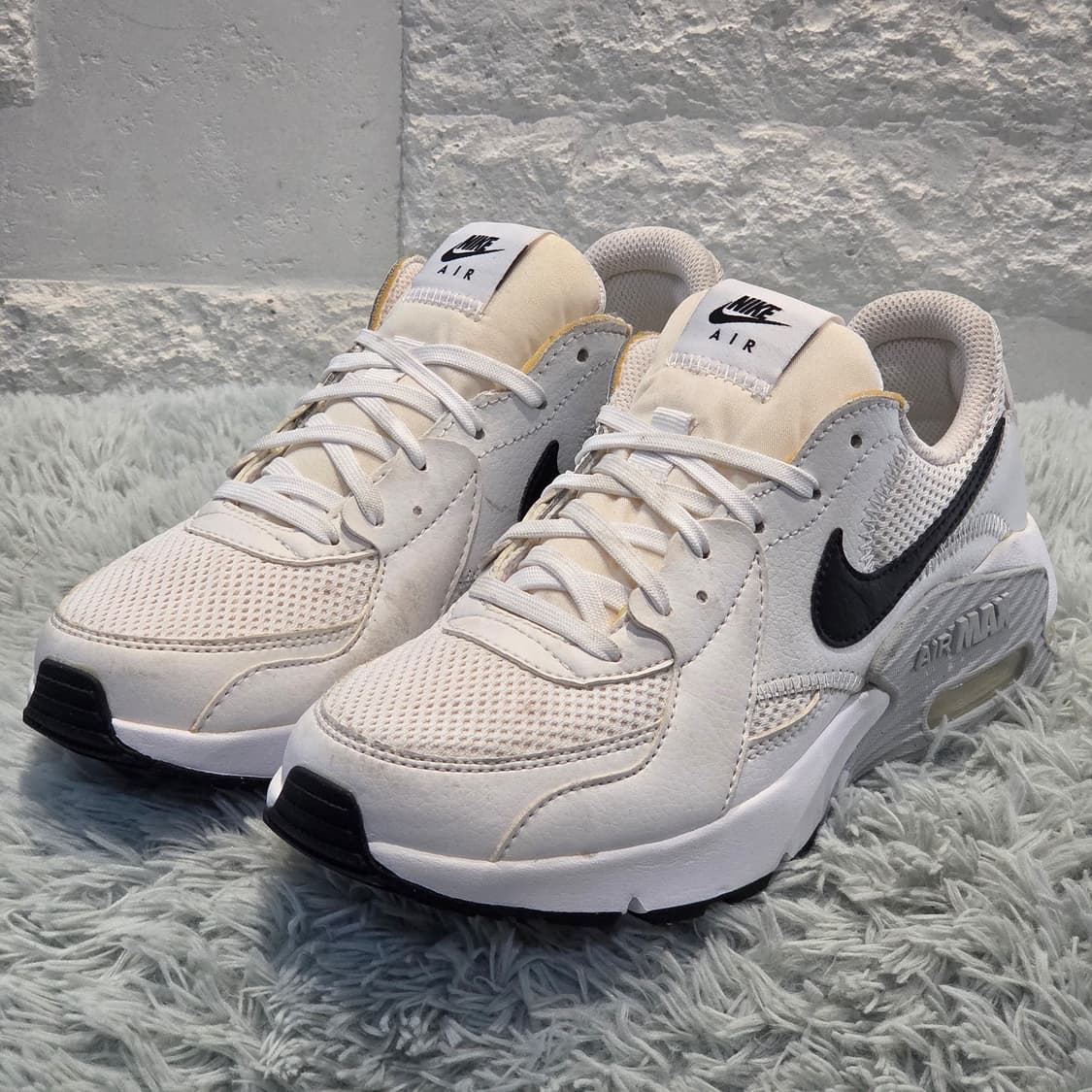 8q-25:나이키 에어맥스 CD5432-101화이트블랙(24cm)-A급 상품이미지1