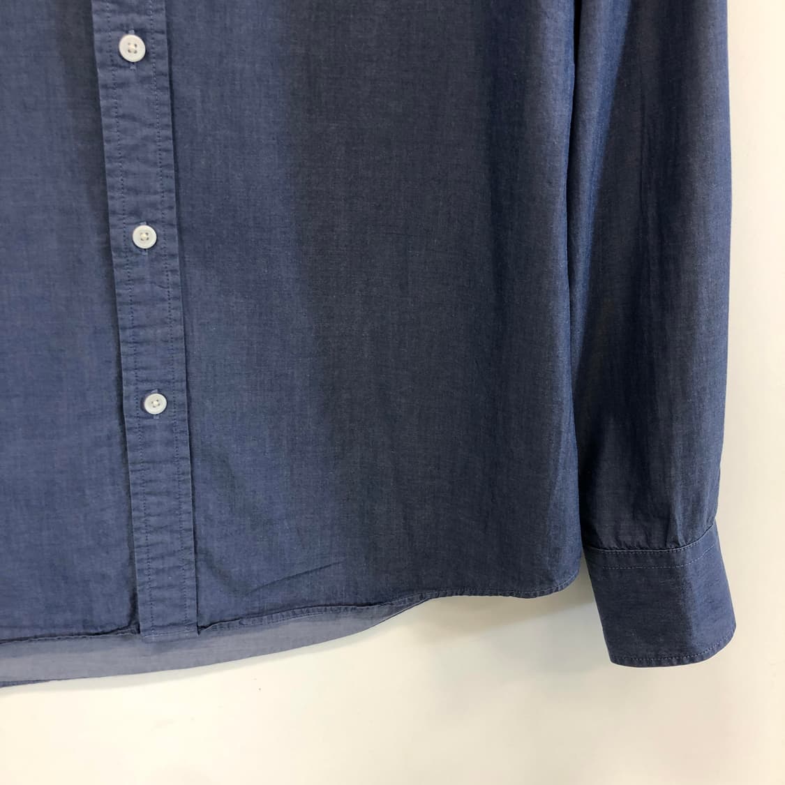 브루넬로쿠치넬리 솔리드 블루셔츠 L 상품이미지2