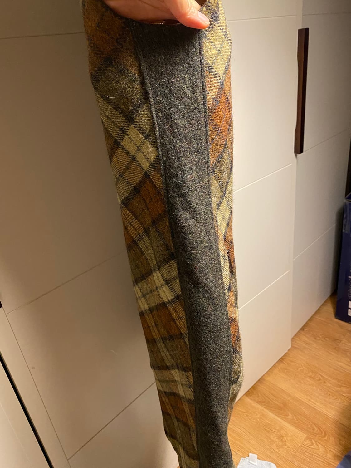 BCBG 체크모직 원피스S 상품이미지5