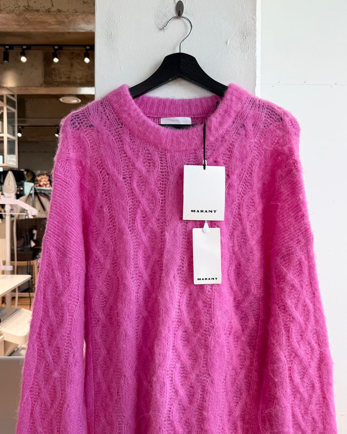 이자벨 마랑 핑크 앤슨 케이블 니트  상품이미지3
