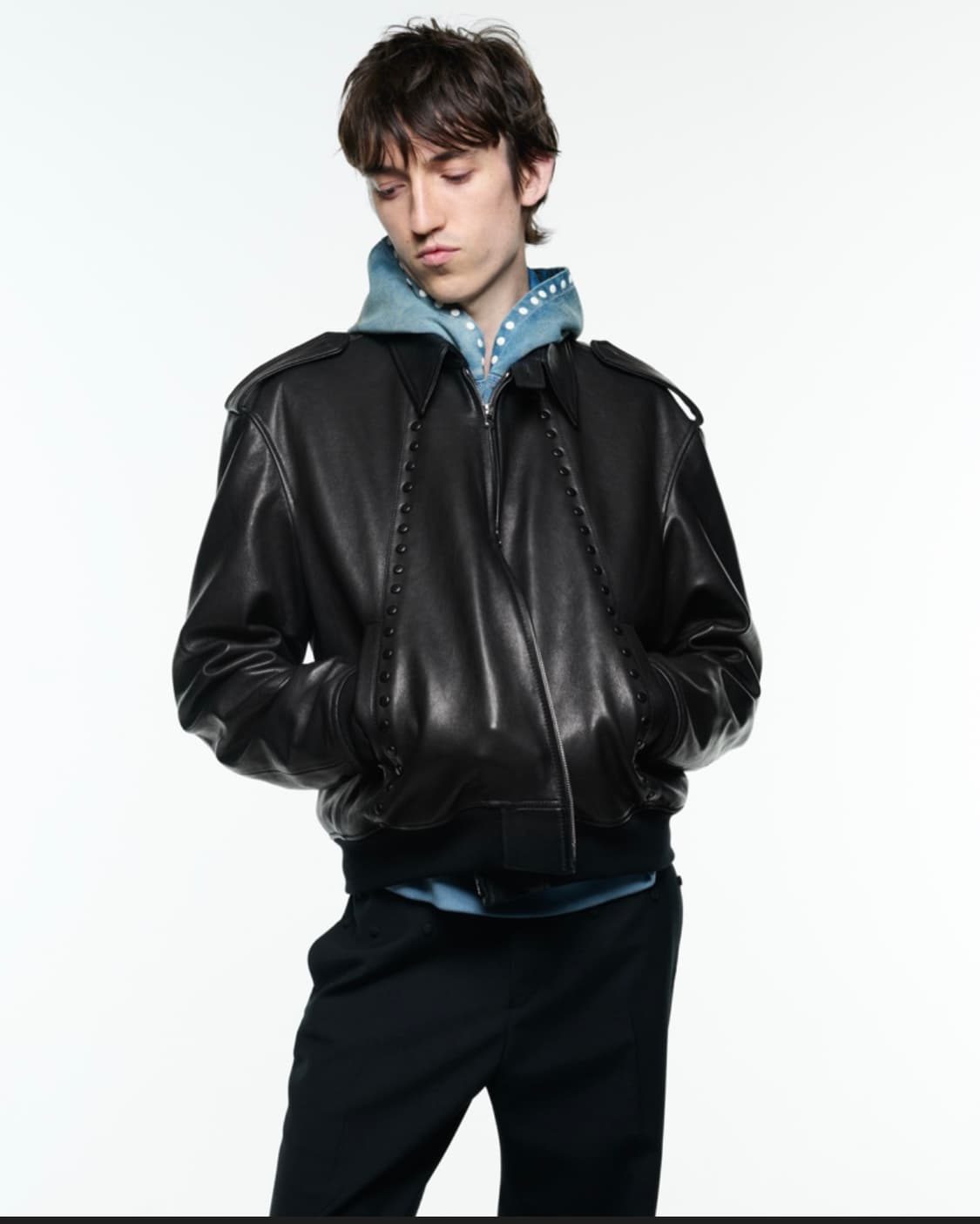 [50]솔리드옴므x스테판쿡 레더자켓 상품이미지1