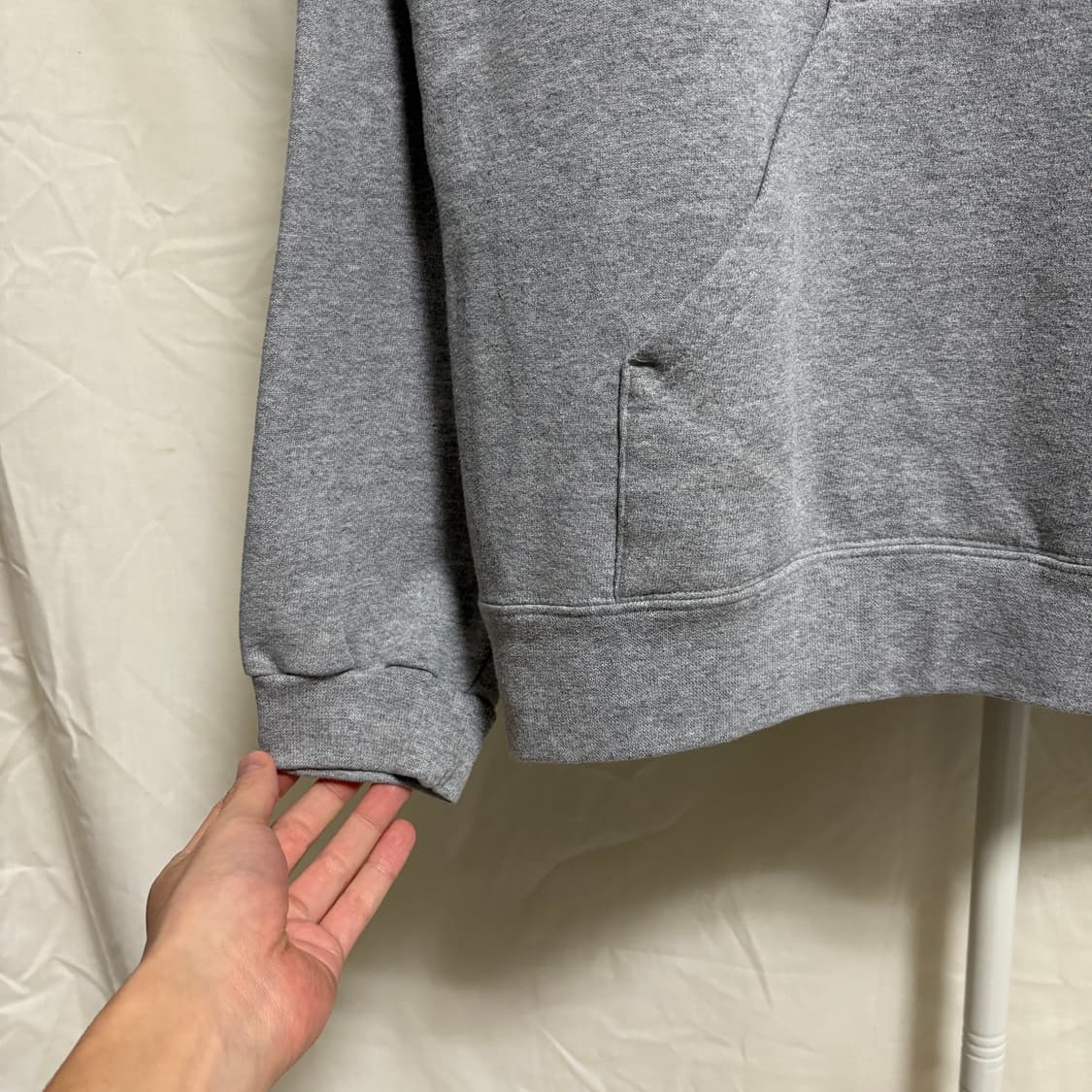 SOFFE 90s US NAVY 프린트 후드티 / 그레이, L 상품이미지6