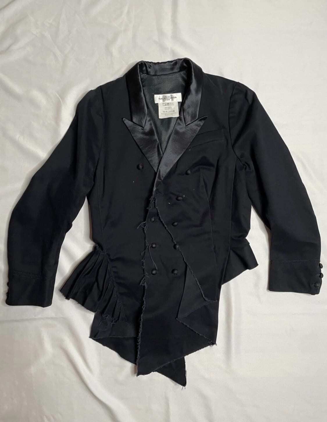 2001FW 발렌시아가 르 디스 아카이브 비대칭 스모킹 자켓 상품이미지2
