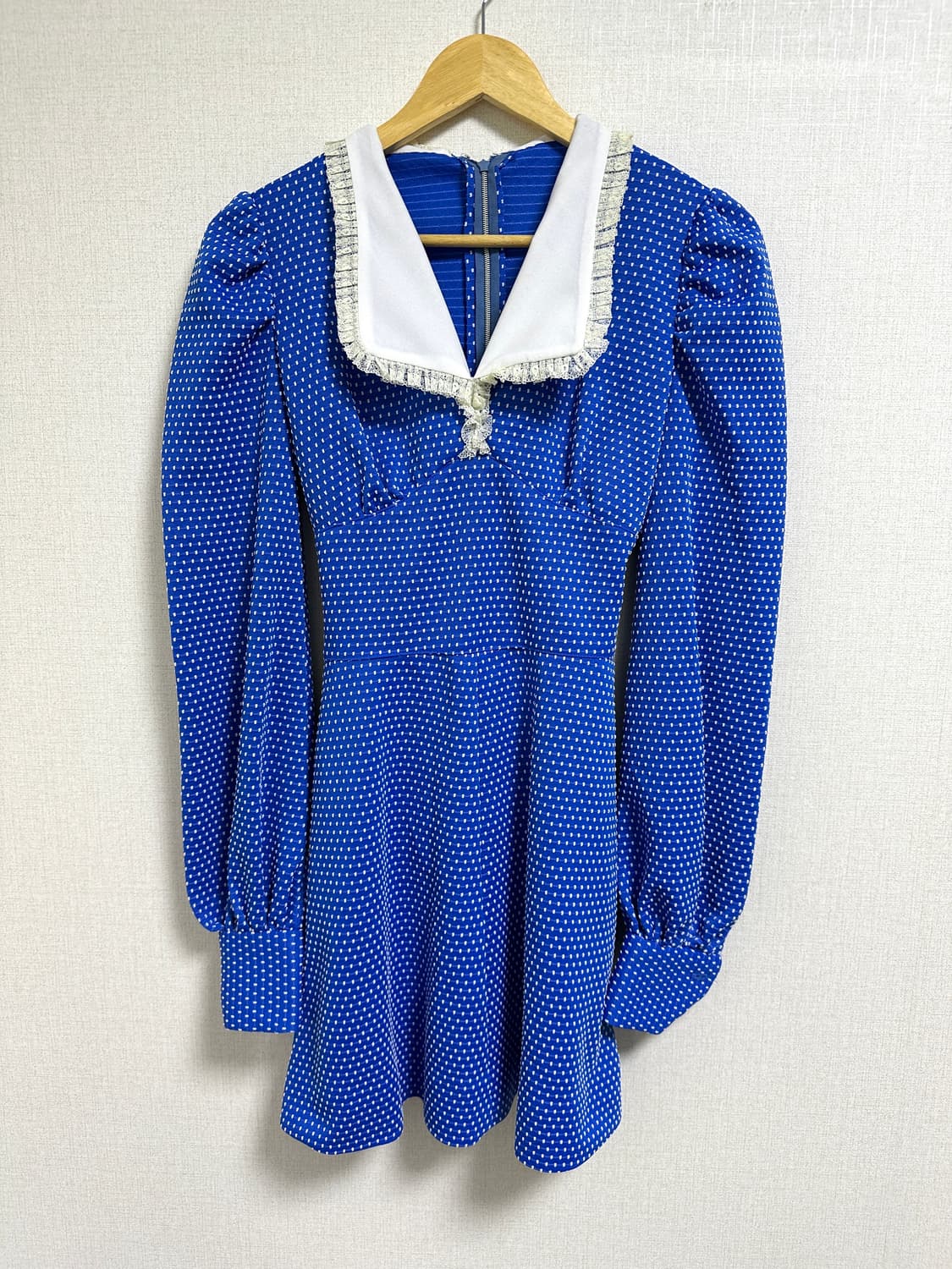 레이스카라 도트 원피스 상품이미지1