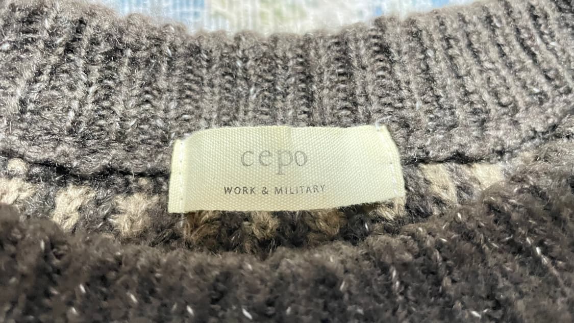 JPN 일본 빈티지 노르딕 페어아일 보헤미안 패턴 요크 니트 스웨터 상품이미지8