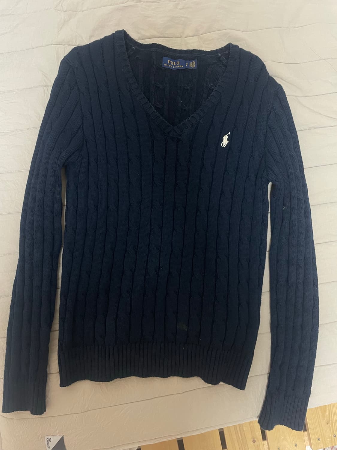 폴로 브이넥 니트 s 상품이미지1