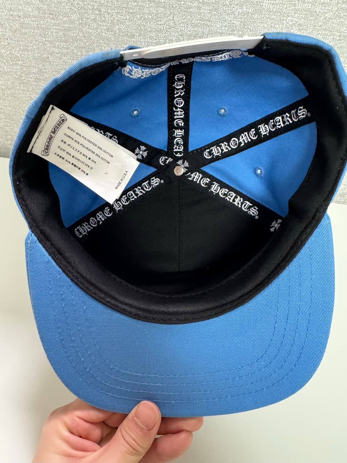 크롬하츠 ch 베이스볼 캡 블루 컬러 상품이미지4