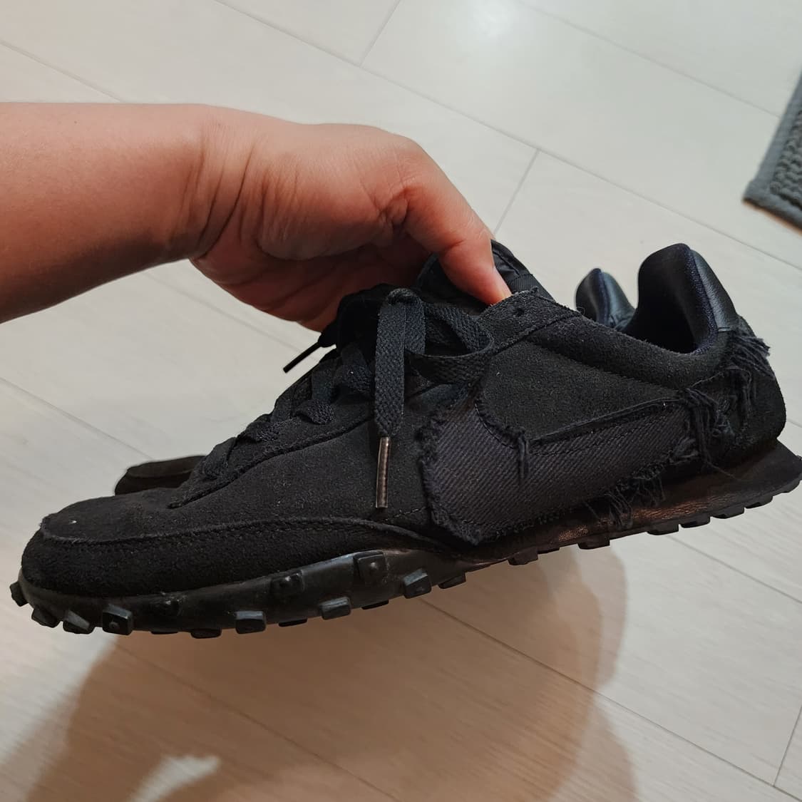 나이키 x  꼼데가르송 와플레이서 블랙 상품이미지8