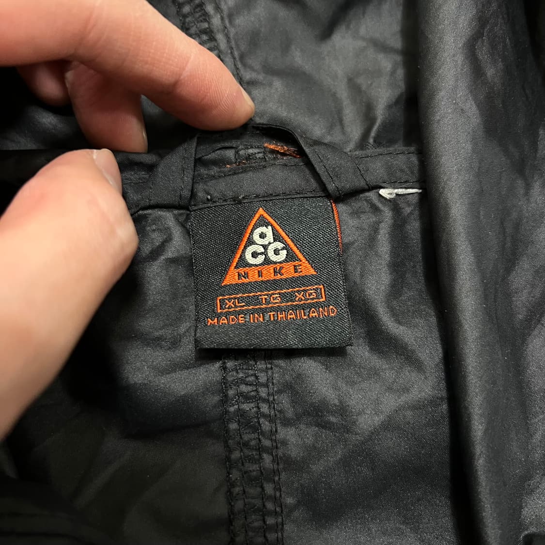 나이키 ACG 남성 투톤 배색 아노락 후드자켓 [블랙/레드] XL/105 상품이미지6