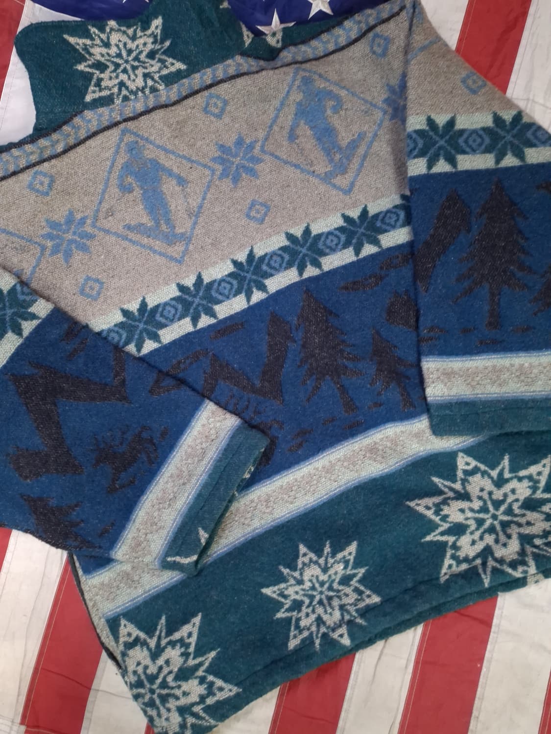 오리지날 90's 엘엘빈 노르딕 오버핏 후리스자켓 상품이미지8