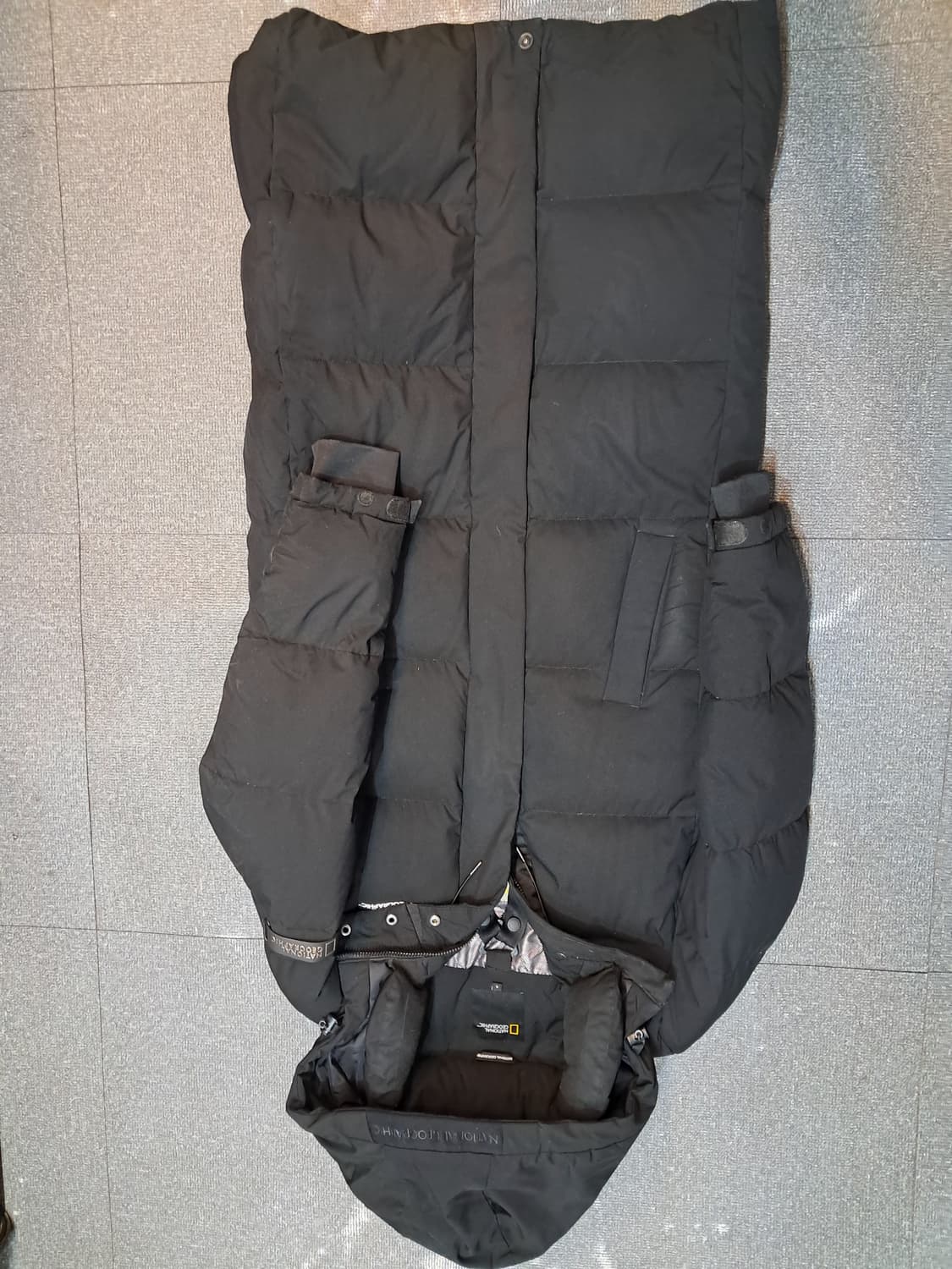 내셔널지오그래픽 블랙 패딩 S 상품이미지1