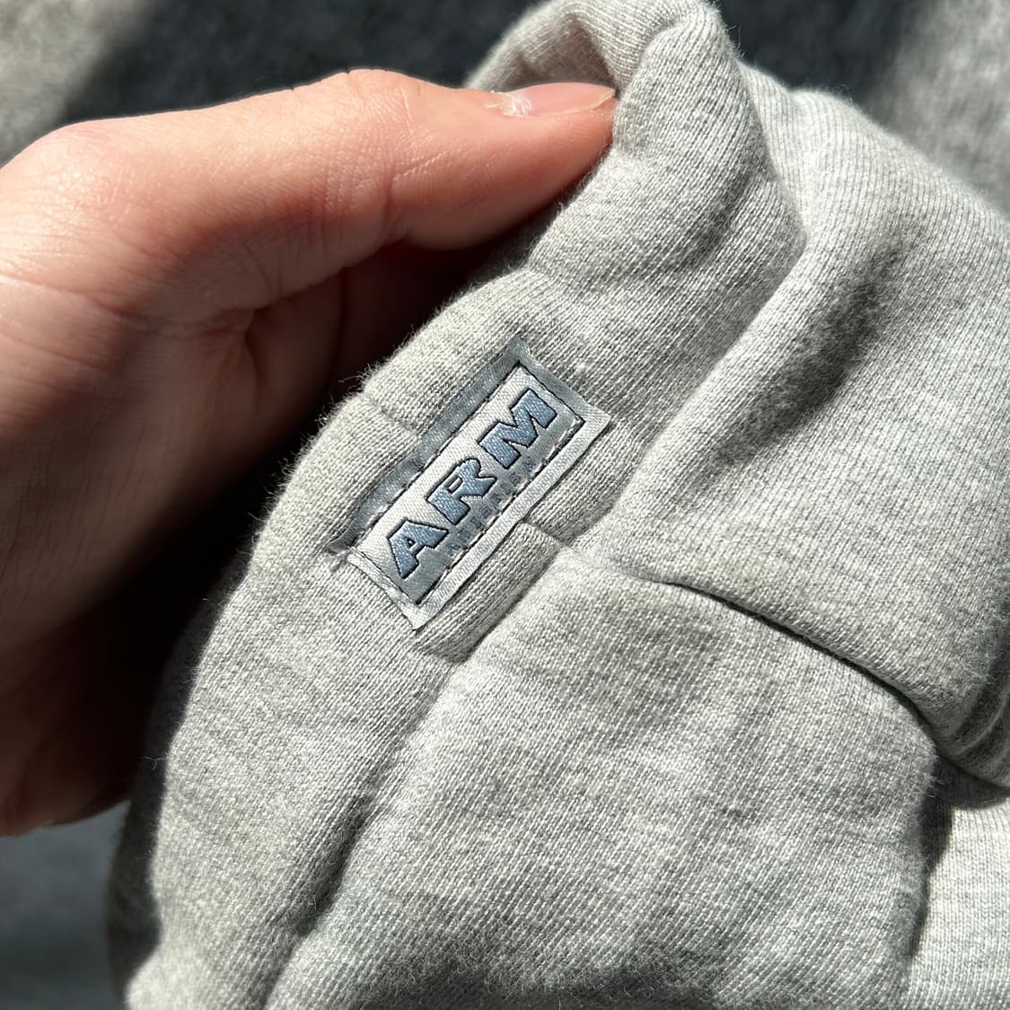 그레이 크롭 후드집업  상품이미지3