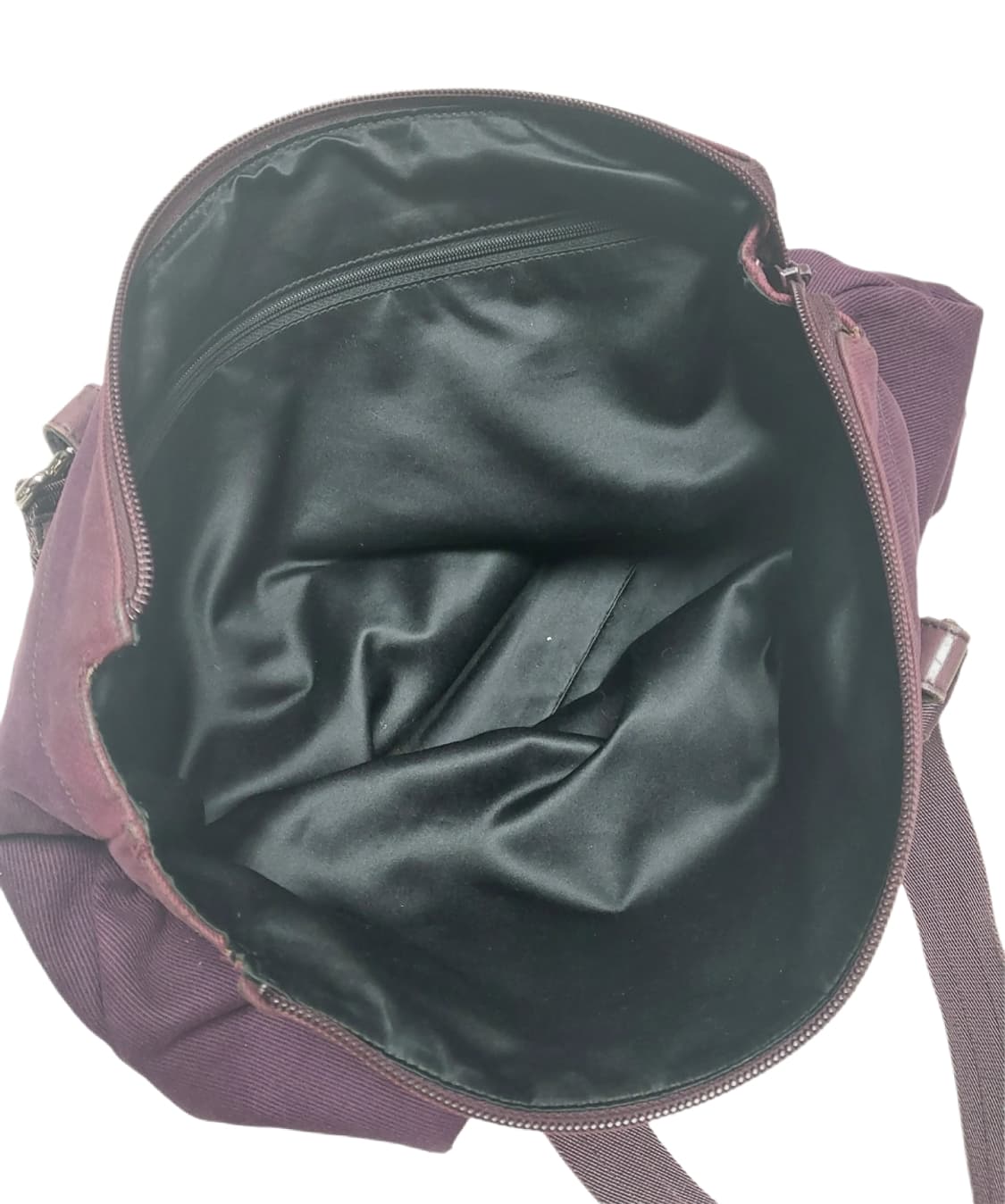 생로랑 빈티지 퍼플 패브릭 숄더백 (정품) 상품이미지7