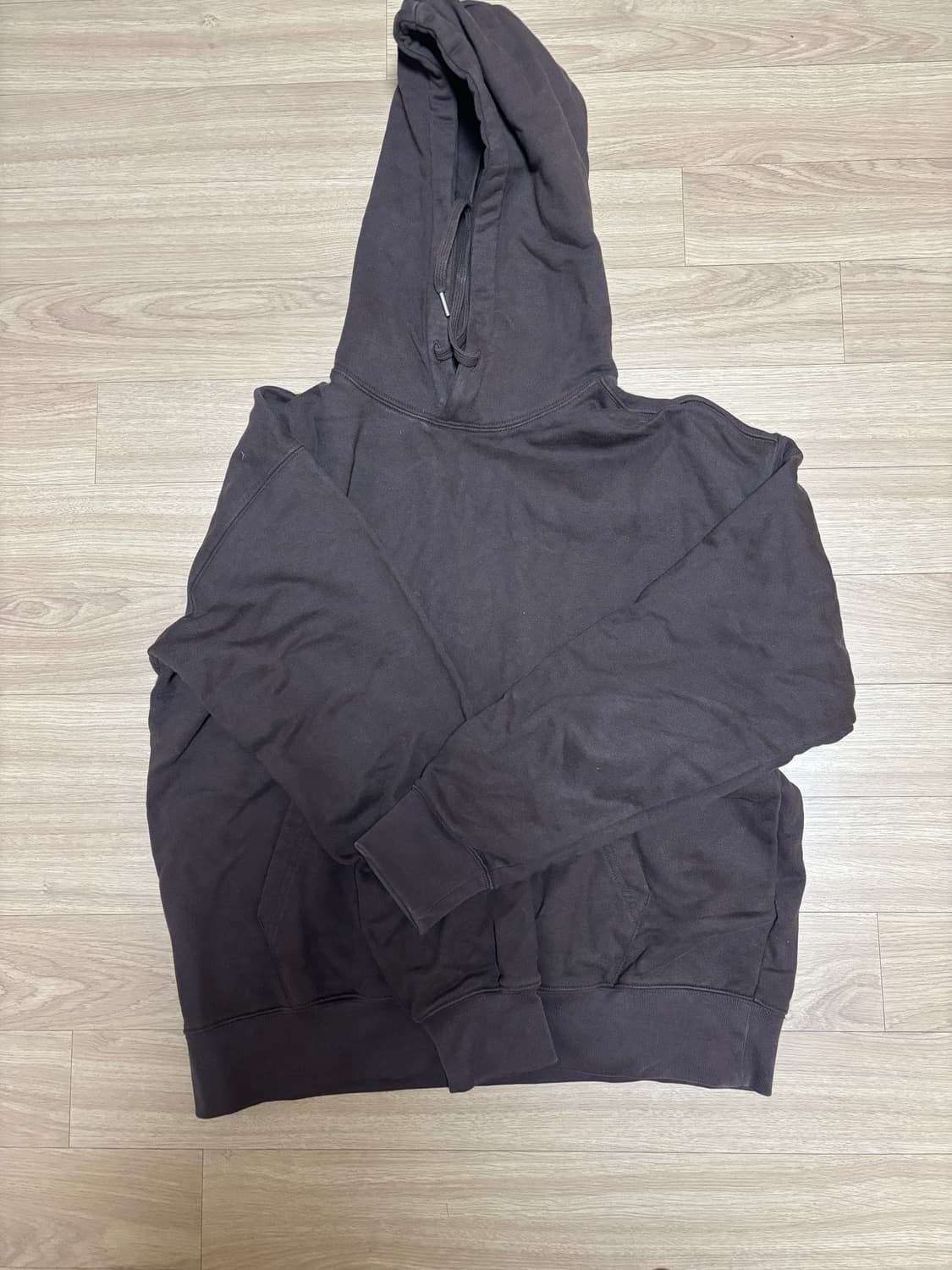 무신사 스탠다드 브라운 후드티 M 상품이미지1