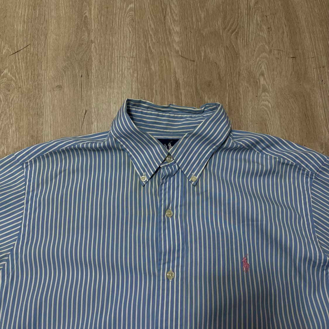 폴로 랄프로렌 클래식핏 스트라이프 반팔 셔츠 L/100 상품이미지2