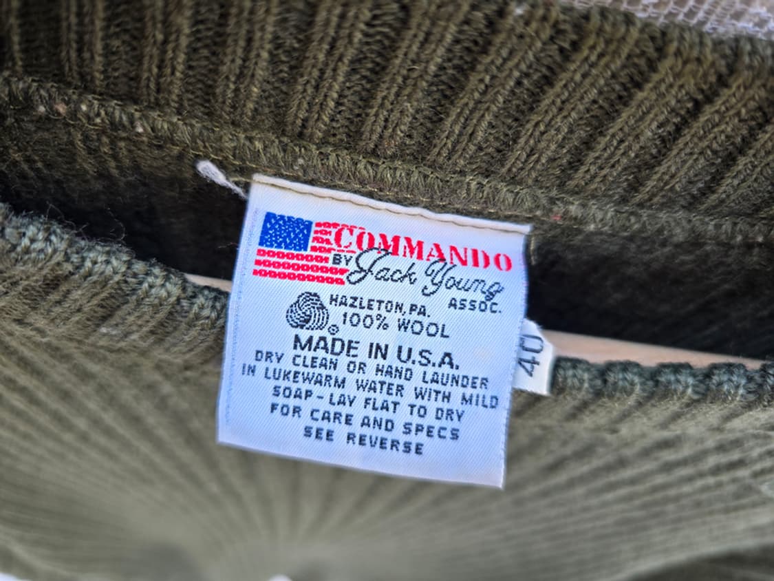 90s 미군 코만도 니트 잭영 (made in usa) 상품이미지4