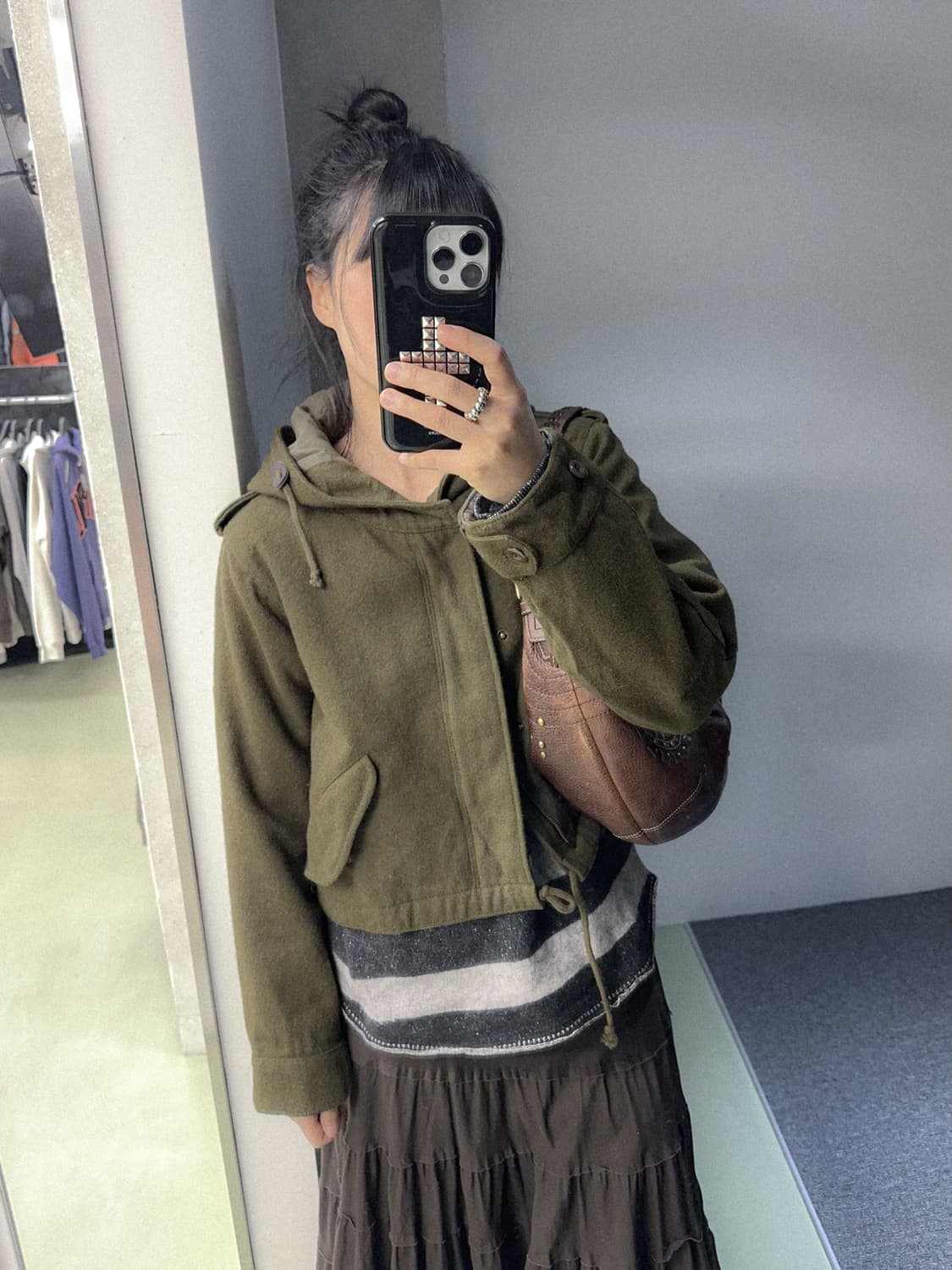 beams boy khaki wool hd jacket 상품이미지3