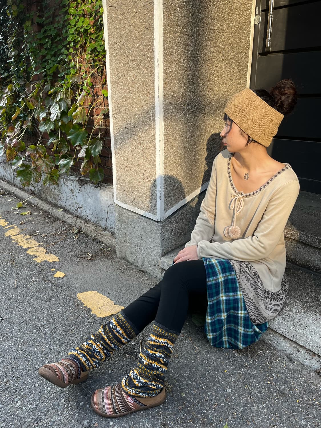 히피 레그워머 포인트 레깅스 상품이미지1