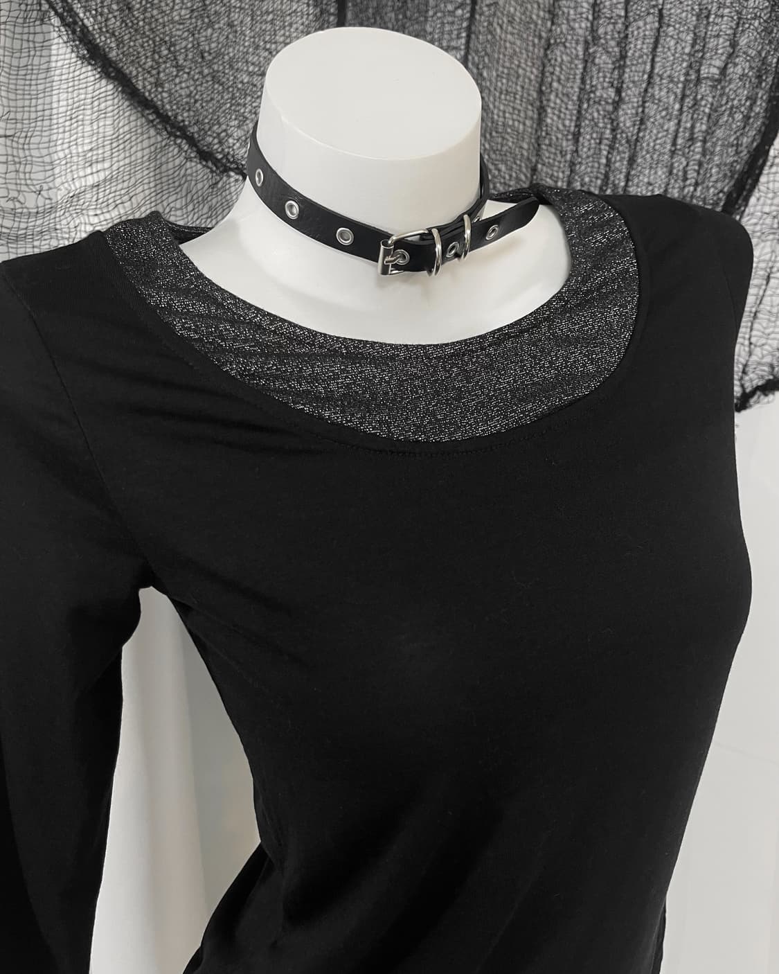 black detail t-shirt 상품이미지3