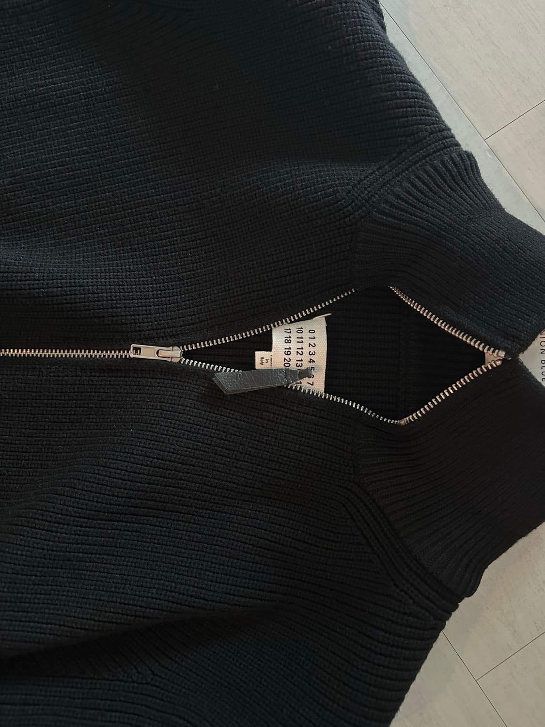 마르지엘라 니트 집업 L 극미중고 상품이미지3