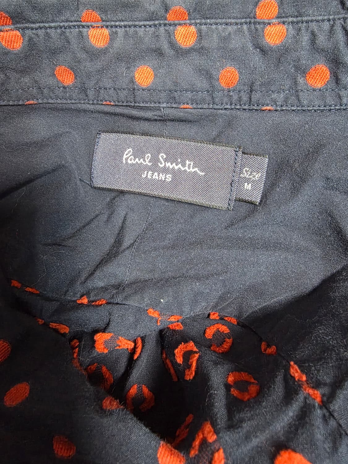 Paul Smith 폴스미스 네이비 도트 셔츠 M (세미캐주얼) 상품이미지4