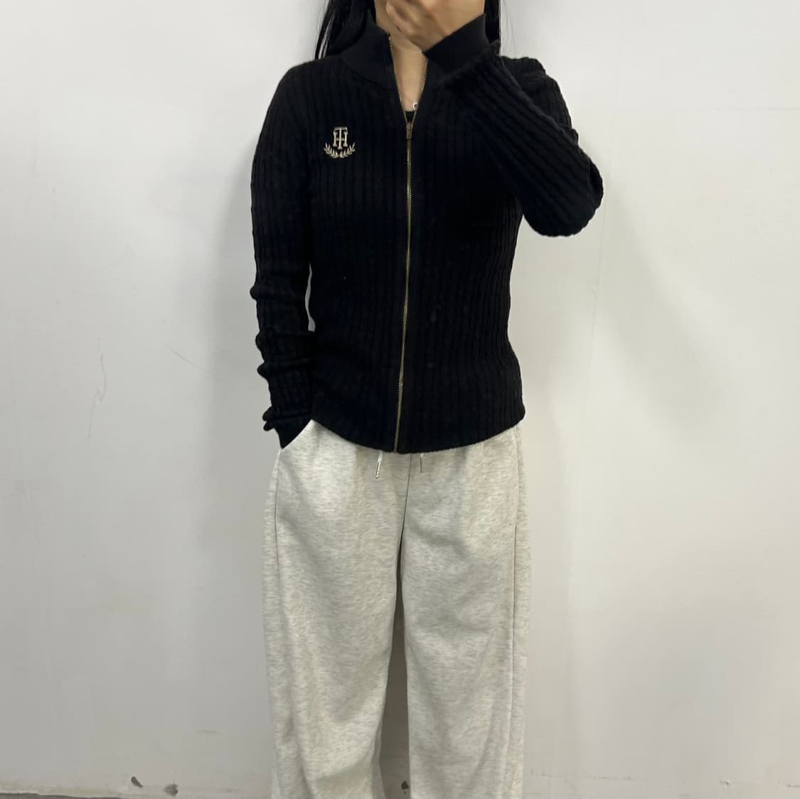 타미힐피거 니트집업[1661] 상품이미지1