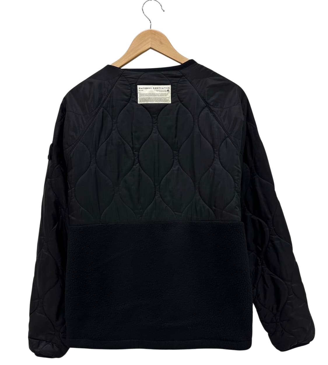 내셔널지오그래픽 퀄팅 플리스 후리스 자켓 블랙 (M) 상품이미지10
