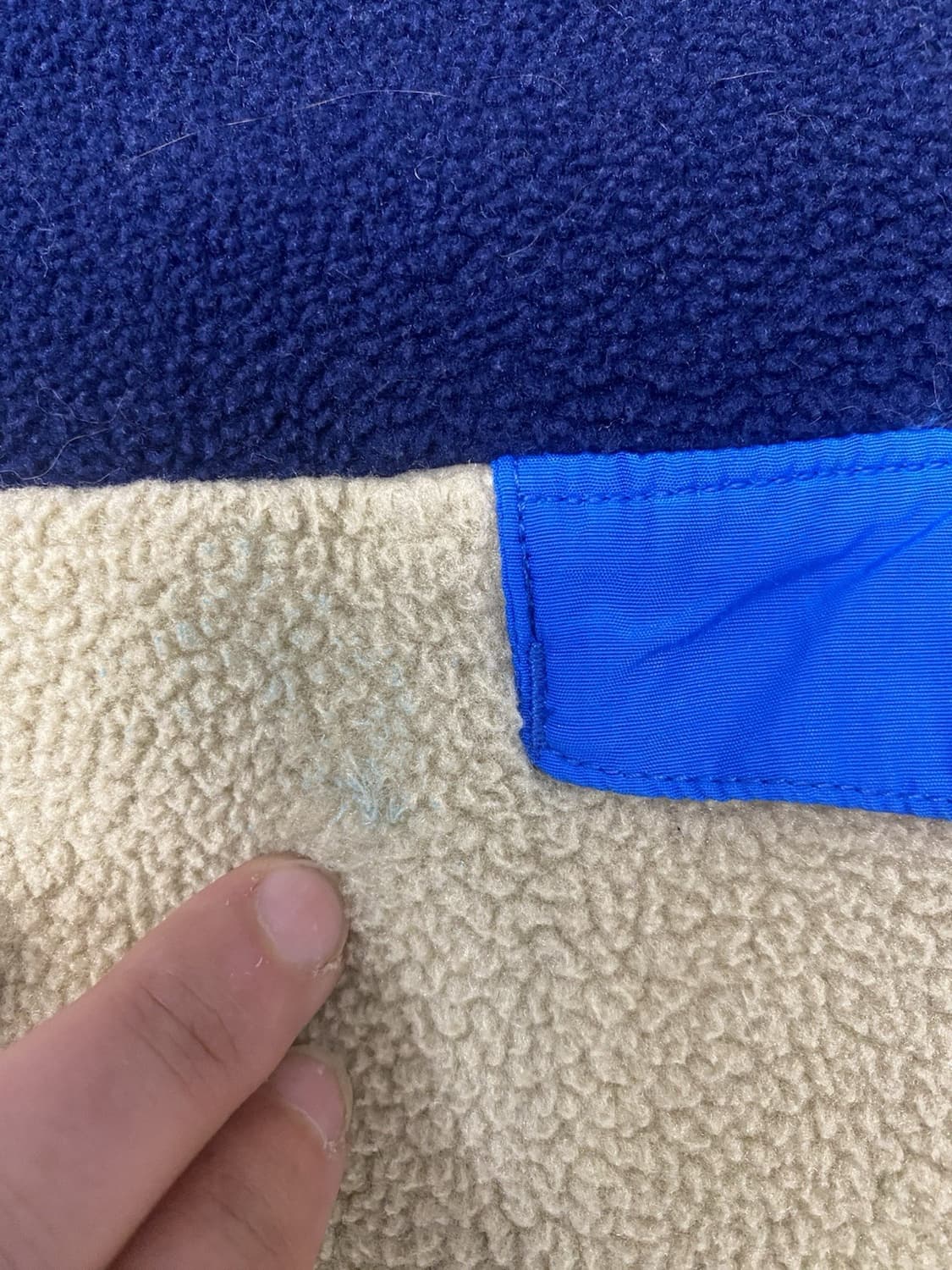 13FW 파타고니아 신칠라 스냅-T 플리스 네이비 베이지 블루 포켓 상품이미지5