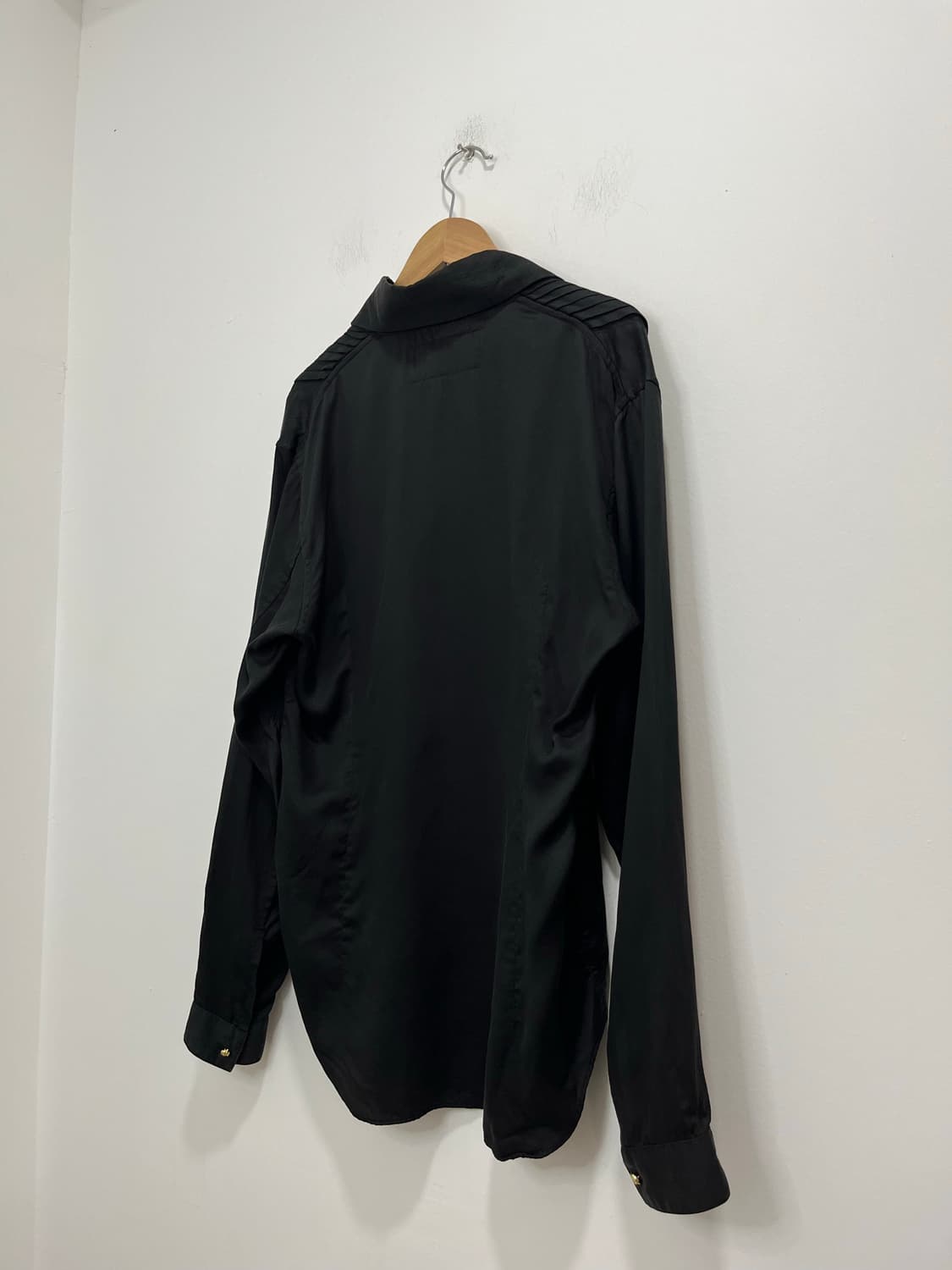 로엔 락펑크 레오파드 스컬 블랙 셔츠 상품이미지7