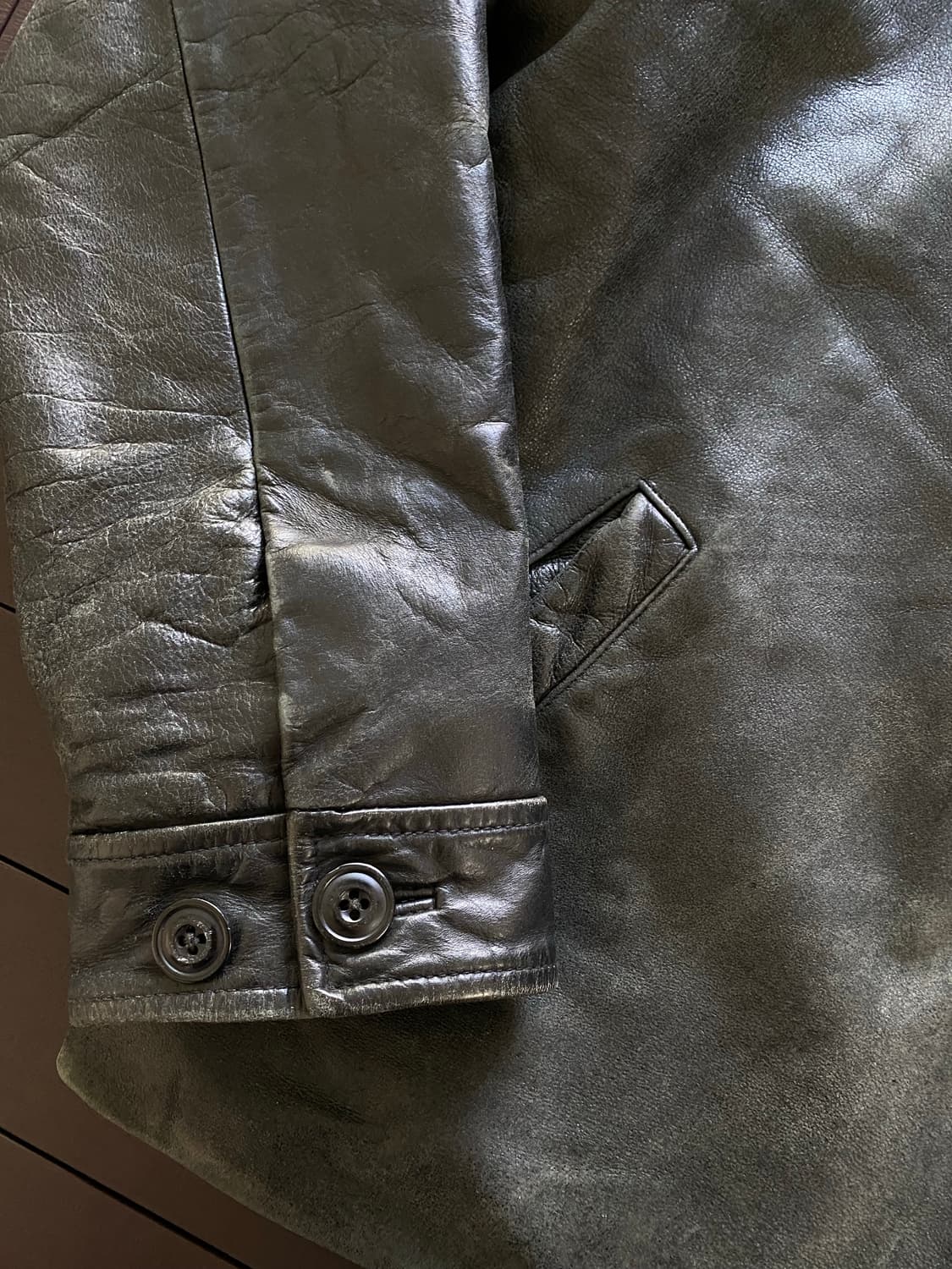 (M) 올드갭 레더 자켓 상품이미지3