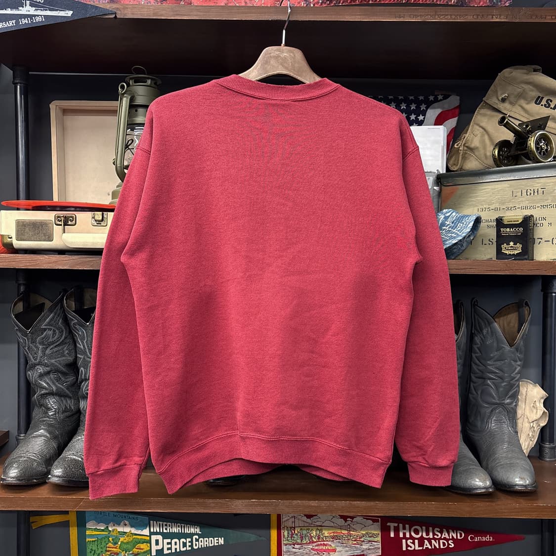 90s 헤인즈 헤비웨이트 코튼 크루넥 스웻셔츠 로고자수 N784 상품이미지2