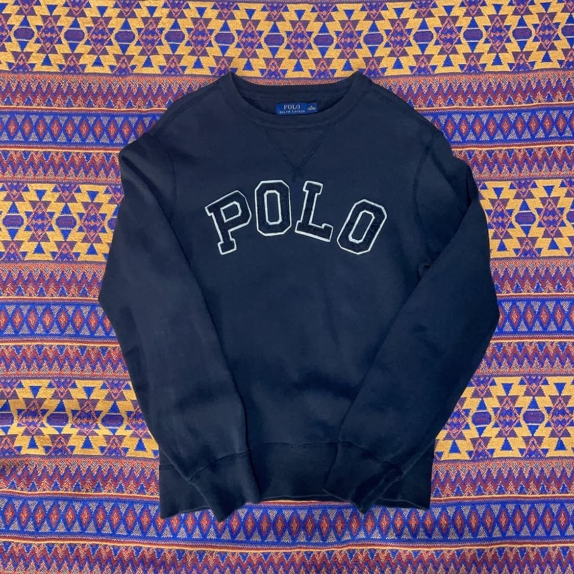 [100] 폴로랄프로렌 기모 자수 맨투맨 상품이미지1