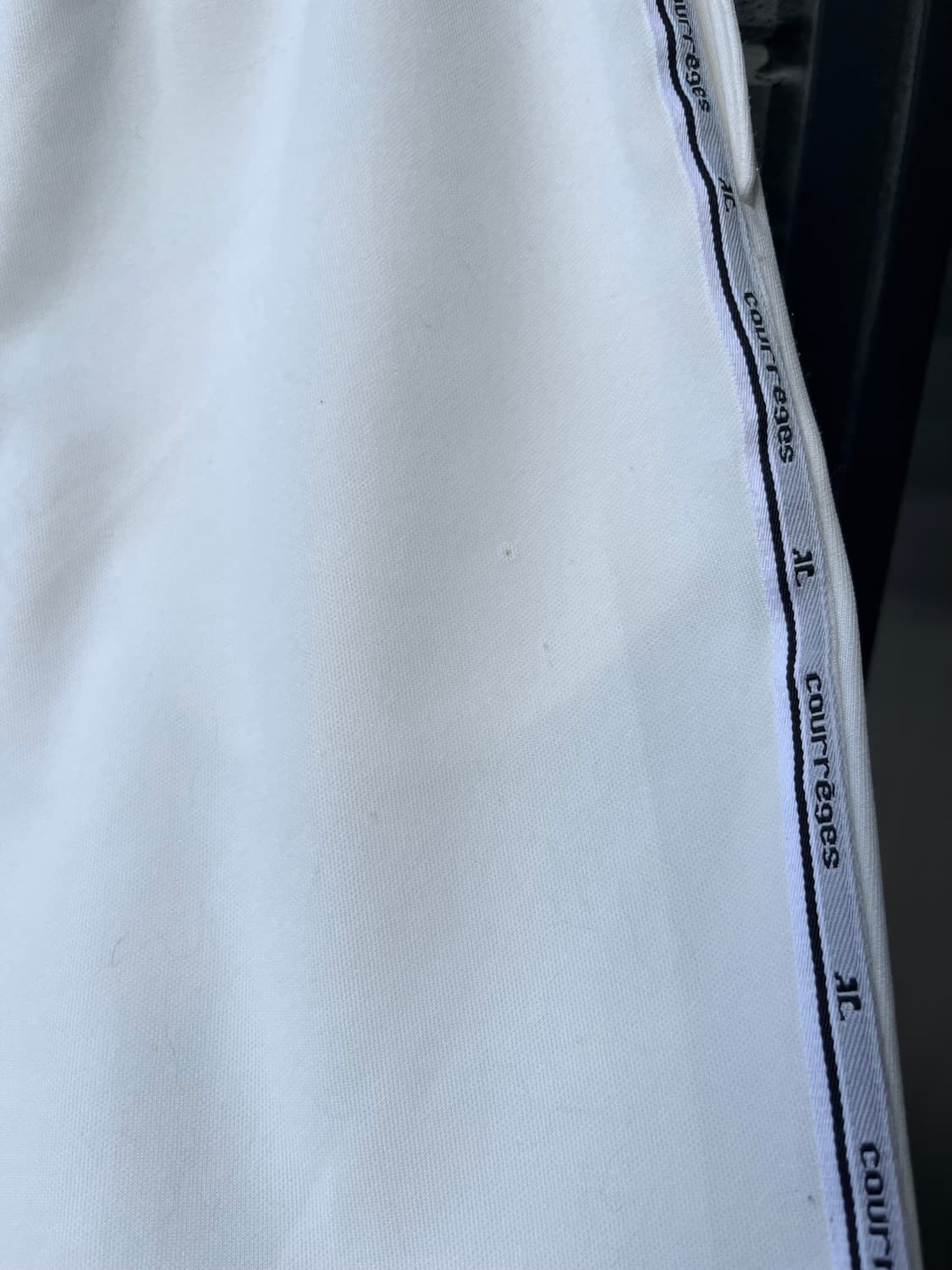 COURREGES 꾸레쥬 로고 팬츠 아이보리 S 상품이미지10