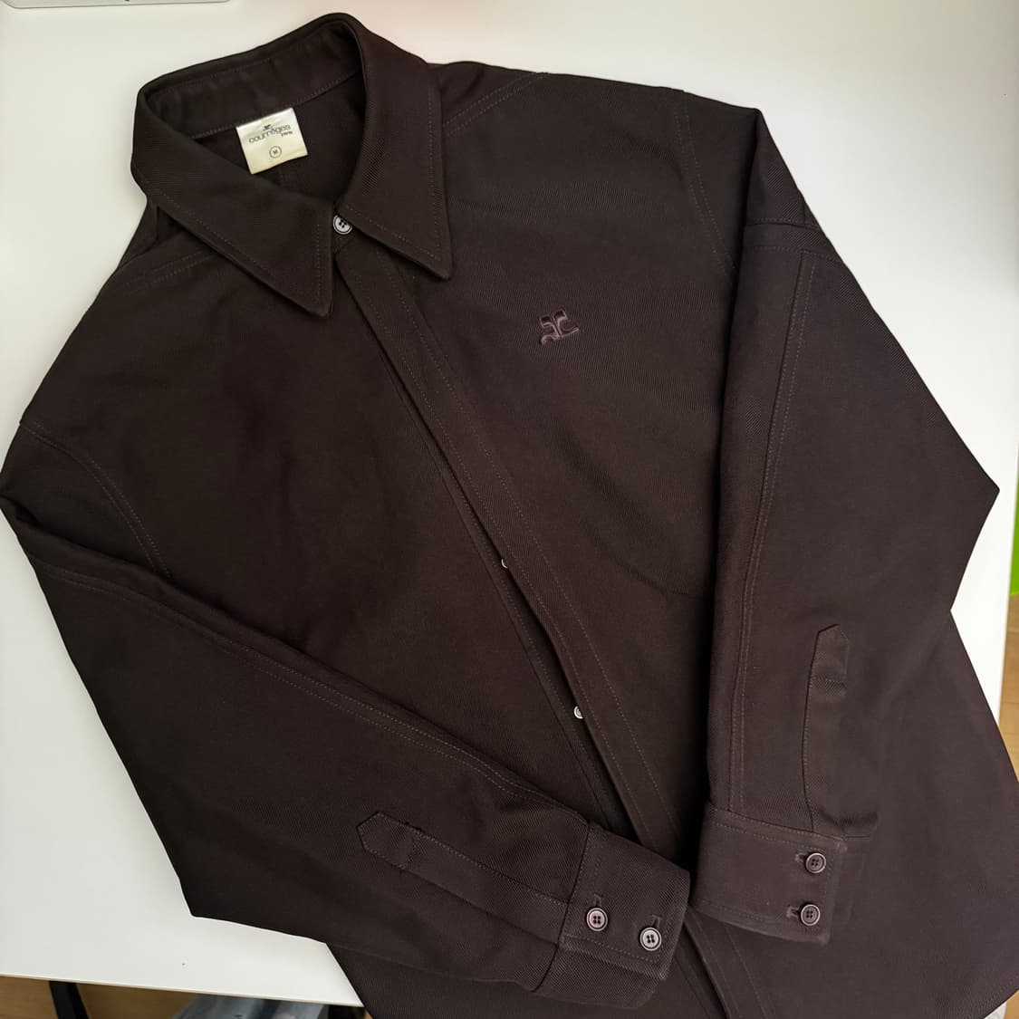 [M] 쿠레쥬 Courreges 오버셔츠 버건디 상품이미지4