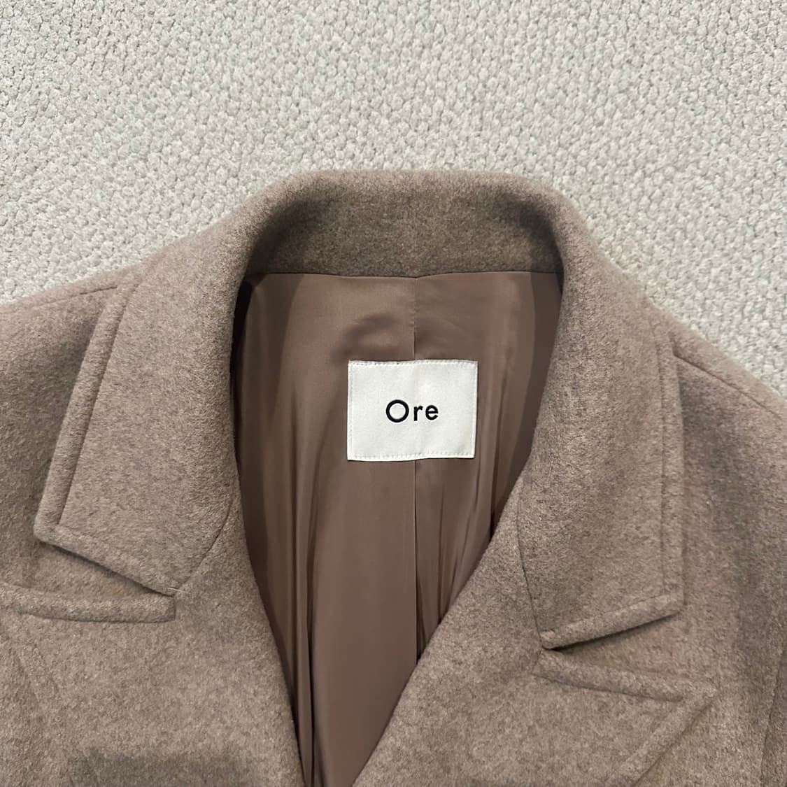 Ore 오어 울 캐시미어 더블 코트 상품이미지3