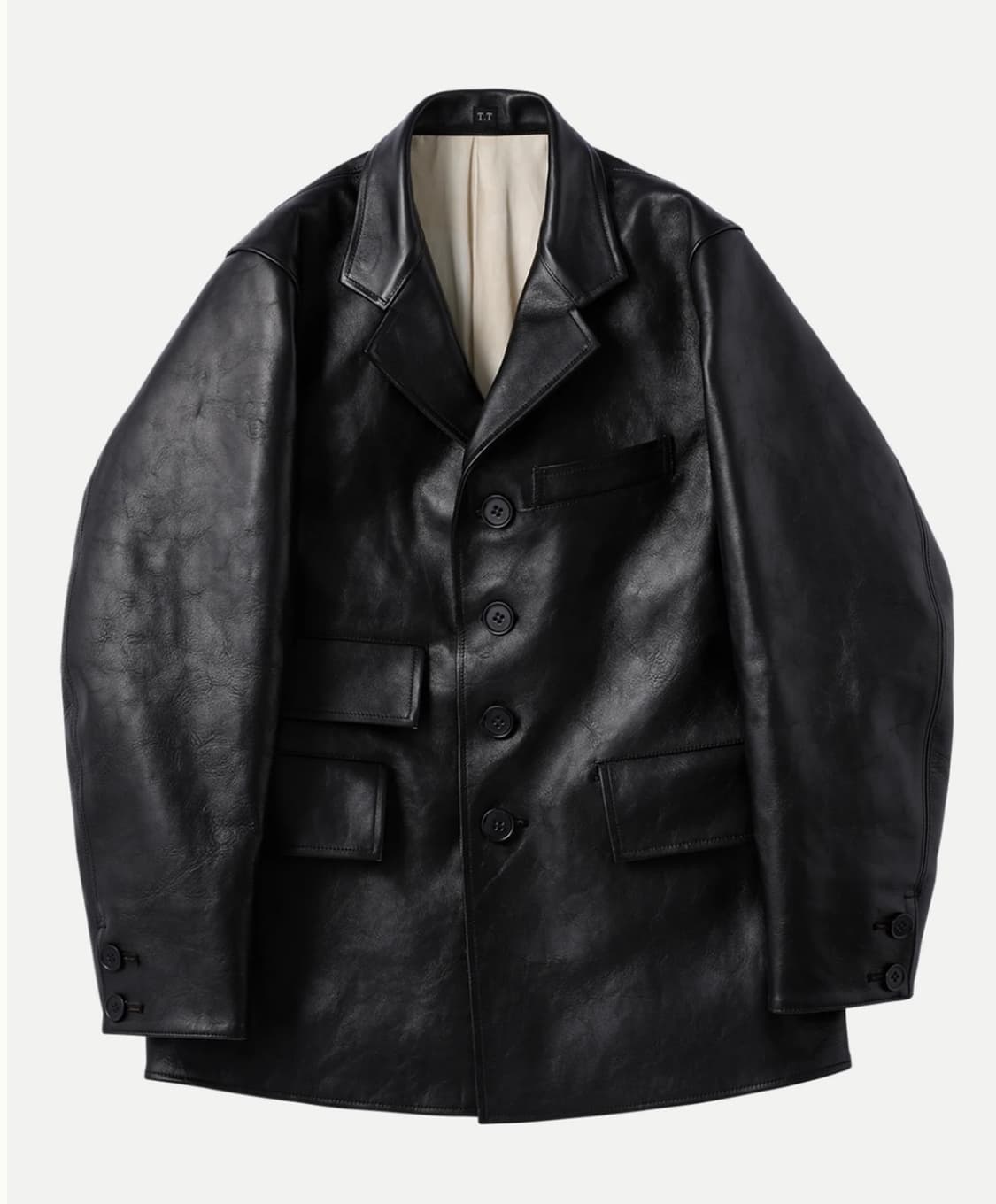 타이가타카하시 lot803 삭 레더 코트 상품이미지1