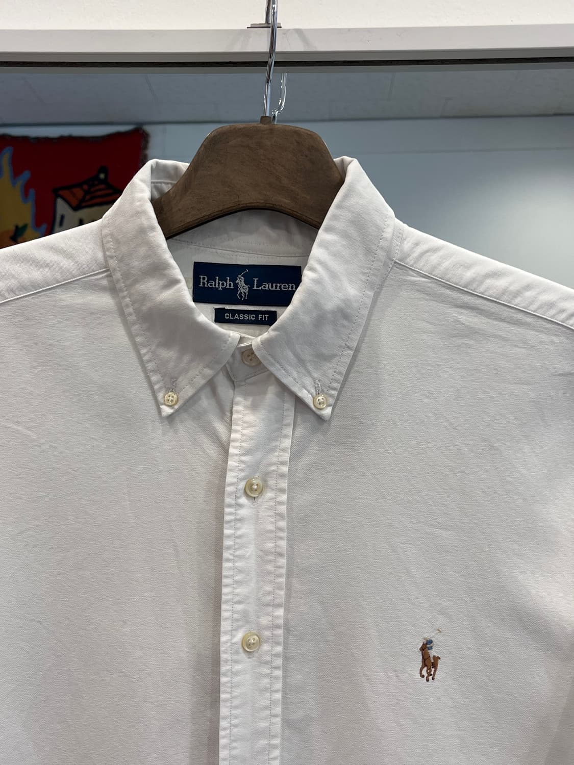 Polo RL 폴로 랄프로렌 CLASSIC FIT 화이트 옥스퍼드 셔츠 상품이미지3