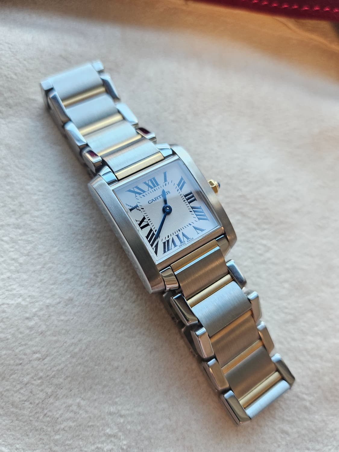 까르띠에 탱크 프랑세즈 18k콤비 스몰 상품이미지2