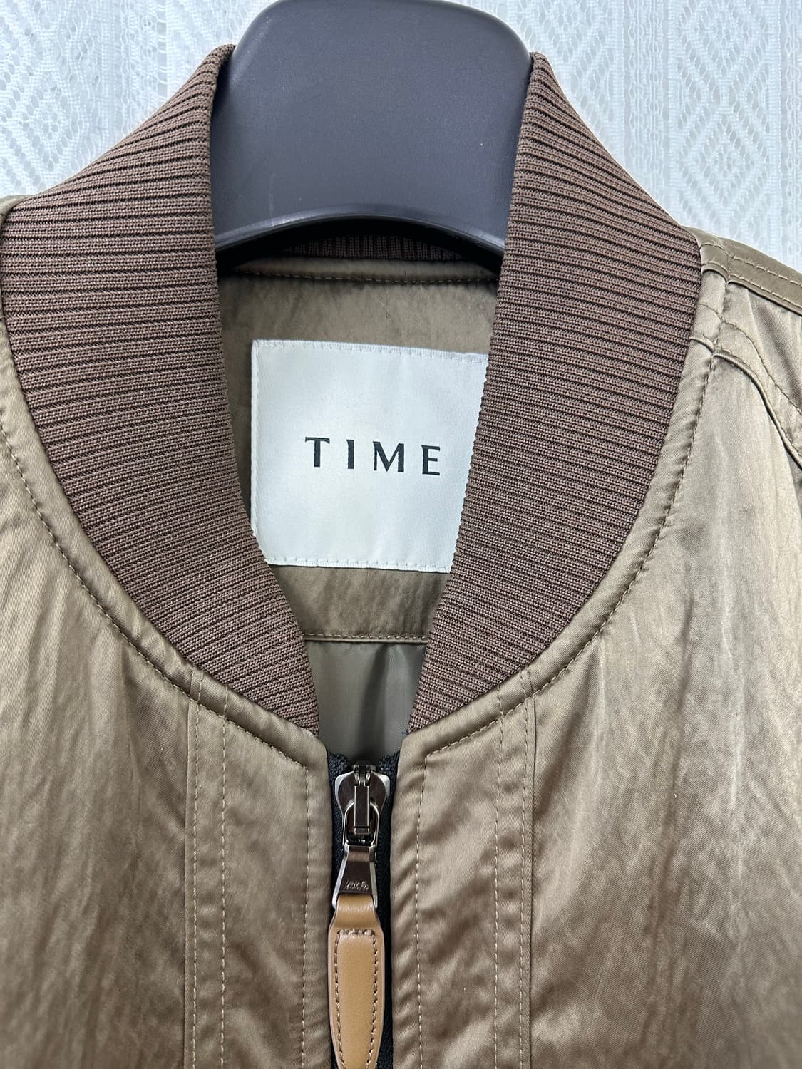 (105)타임옴므 22FW MA-1 오버핏 봄버 자켓 카키 상품이미지2