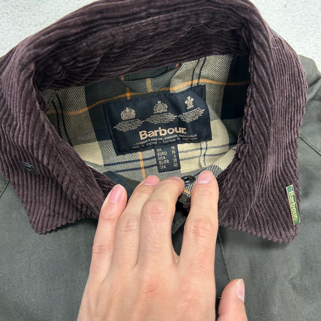 Barbour Bedale Wax Jacket 상품이미지6