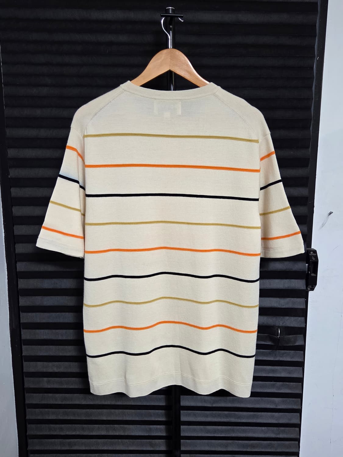 [솔리드옴므] 멀티 스트라이프 크루넥 반팔 니트 | 00081 상품이미지6