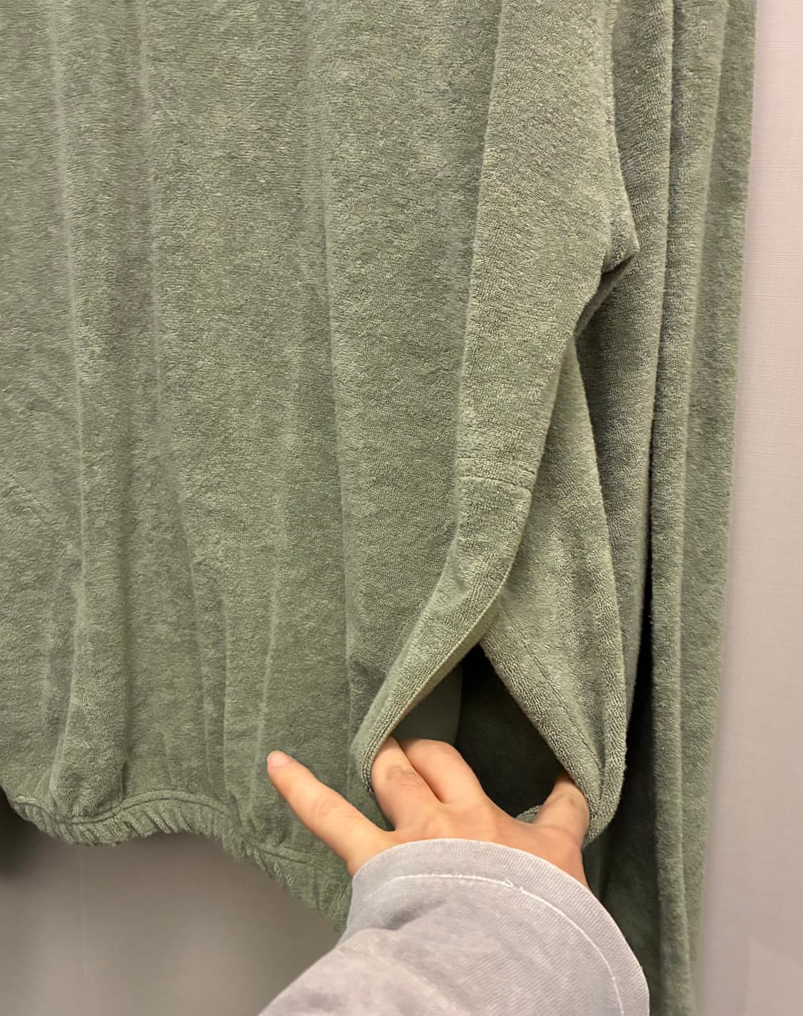 (M/100)HOWLIN 하울린 허모호사 테리코튼 하프집업 반집업 상품이미지8