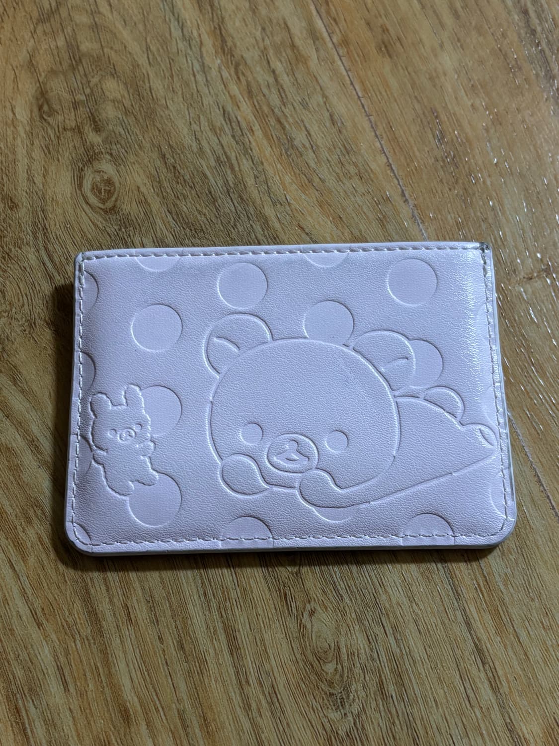 허그유어스킨 코리락쿠마 카드지갑 핑크 상품이미지2