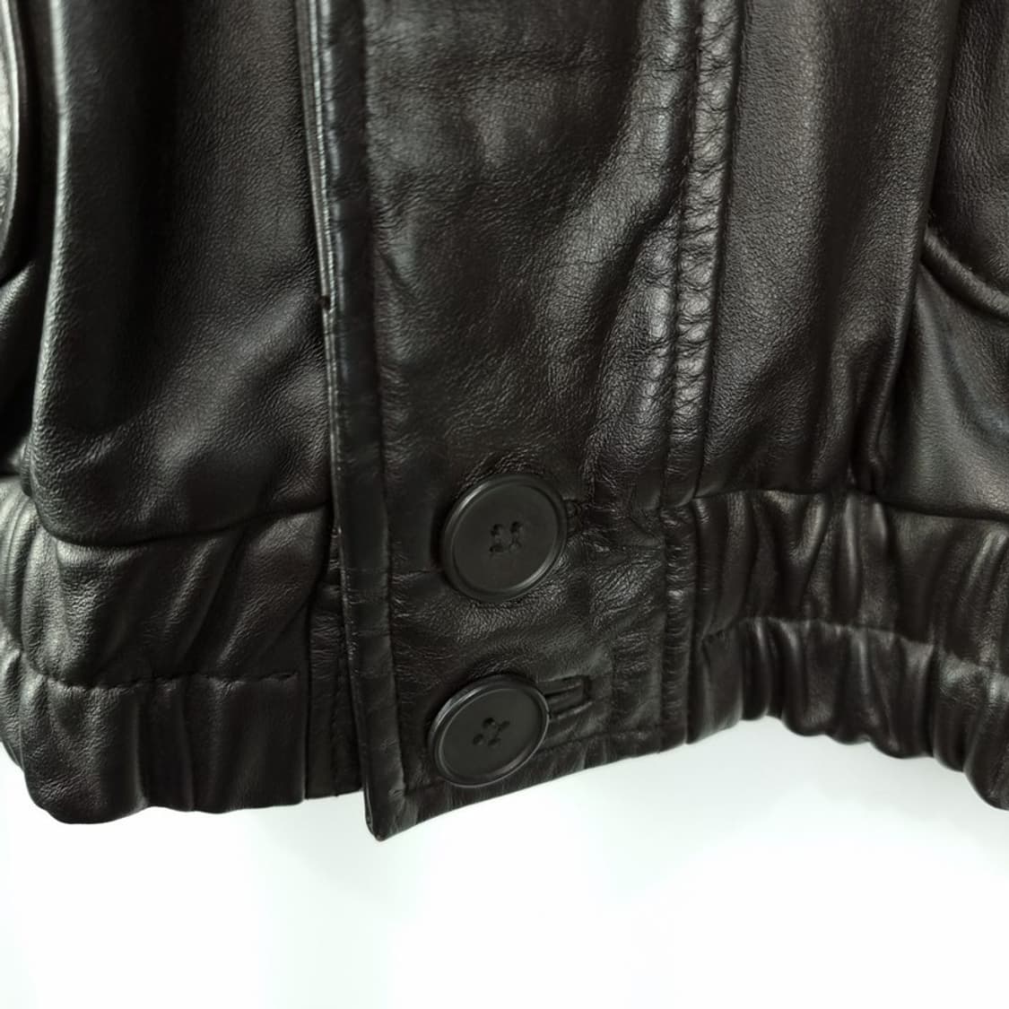 [제인 반스] 90'S 빈티지 리얼 쉽스킨 레더 봄버 자켓 P01572 상품이미지7