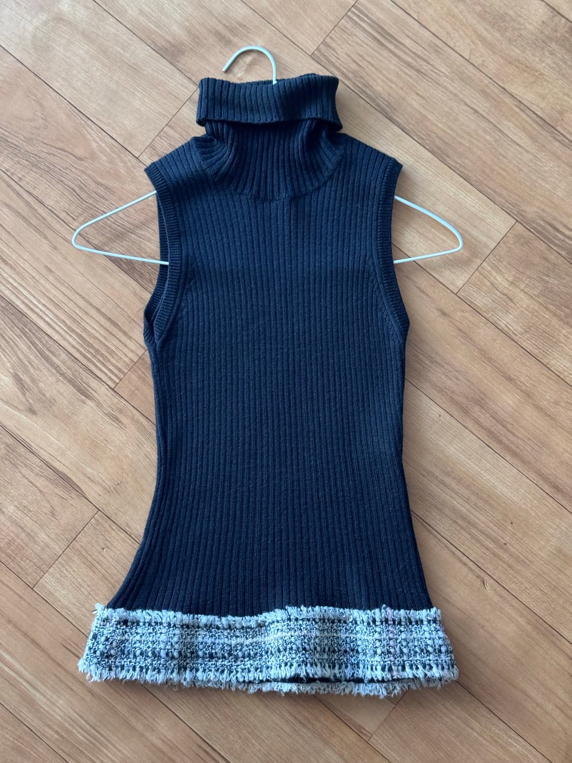 빈티지 클래식 한 상의 세트 / 블랙 트위드 처돌이 come here ♥ 상품이미지3