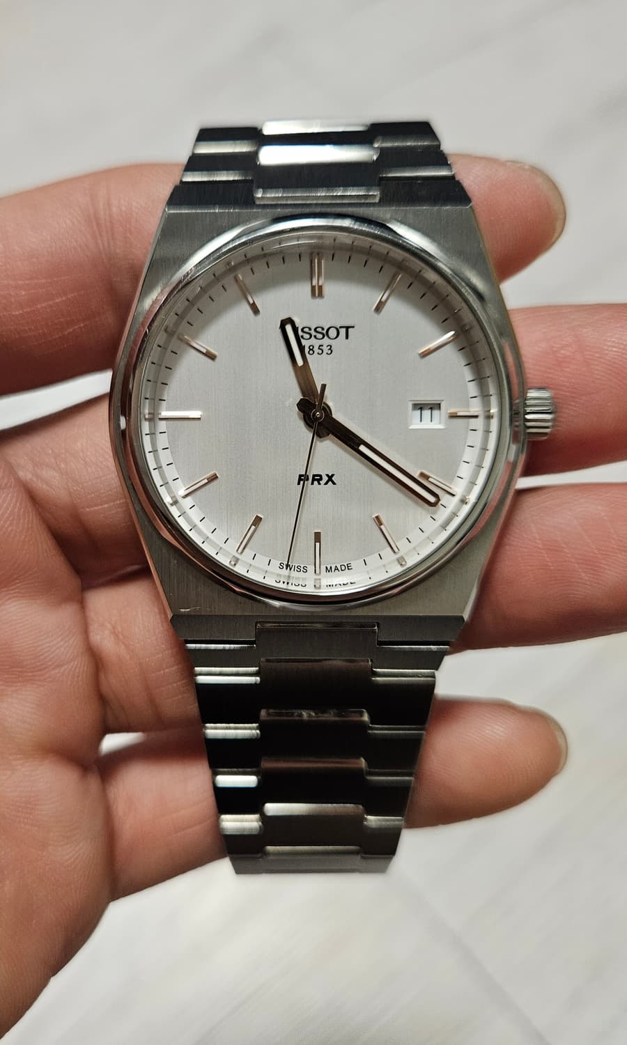 티쏘 PRX 쿼츠 40mm 실버 상품이미지2